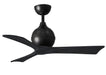 Matthews Fan Company - IR3-BK-BK-42 - 42 Inch Ceiling Fan - Irene-3 - Matte Black