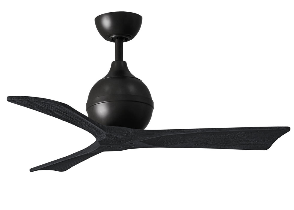 Matthews Fan Company - IR3-BK-BK-42 - 42 Inch Ceiling Fan - Irene-3 - Matte Black
