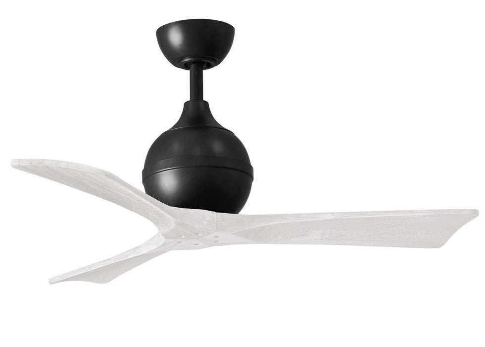 Matthews Fan Company - IR3-BK-MWH-42 - 42 Inch Ceiling Fan - Irene-3 - Matte Black