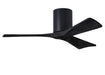 Matthews Fan Company - IR3H-BK-BK-42 - 42 Inch Ceiling Fan - Irene-3H - Matte Black