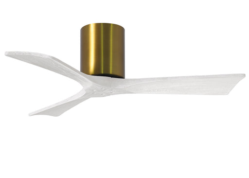 Matthews Fan Company - IR3H-BRBR-MWH-42 - 42 Inch Ceiling Fan - Irene-3H - Brushed Brass