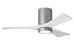Matthews Fan Company - IR3HLK-BN-MWH-42 - 42 Inch Ceiling Fan - Irene-3HLK - Brushed Nickel