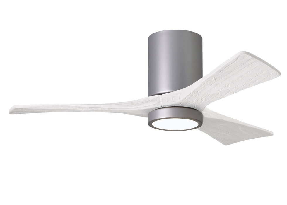 Matthews Fan Company - IR3HLK-BN-MWH-42 - 42 Inch Ceiling Fan - Irene-3HLK - Brushed Nickel