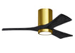 Matthews Fan Company - IR3HLK-BRBR-BK-42 - 42 Inch Ceiling Fan - Irene-3HLK - Brushed Brass