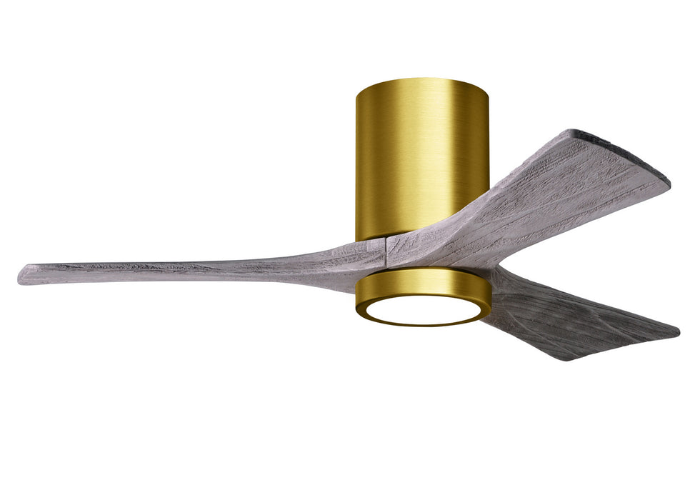 Matthews Fan Company - IR3HLK-BRBR-BW-42 - 42 Inch Ceiling Fan - Irene-3HLK - Brushed Brass