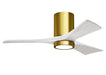 Matthews Fan Company - IR3HLK-BRBR-MWH-42 - 42 Inch Ceiling Fan - Irene-3HLK - Brushed Brass