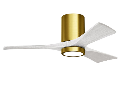 Matthews Fan Company - IR3HLK-BRBR-MWH-42 - 42 Inch Ceiling Fan - Irene-3HLK - Brushed Brass