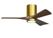 Matthews Fan Company - IR3HLK-BRBR-WA-42 - 42 Inch Ceiling Fan - Irene-3HLK - Brushed Brass