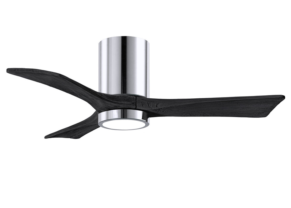 Matthews Fan Company - IR3HLK-CR-BK-42 - 42 Inch Ceiling Fan - Irene-3HLK - Polished Chrome