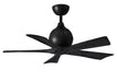 Matthews Fan Company - IR5-BK-BK-42 - 42 Inch Ceiling Fan - Irene-5 - Matte Black