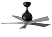 Matthews Fan Company - IR5-BK-BW-42 - 42 Inch Ceiling Fan - Irene-5 - Matte Black