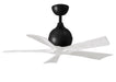 Matthews Fan Company - IR5-BK-MWH-42 - 42 Inch Ceiling Fan - Irene-5 - Matte Black