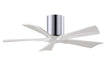 Matthews Fan Company - IR5H-CR-MWH-42 - 42 Inch Ceiling Fan - Irene-5H - Polished Chrome