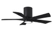 Matthews Fan Company - IR5HLK-BK-BK-42 - 42 Inch Ceiling Fan - Irene-5HLK - Matte Black