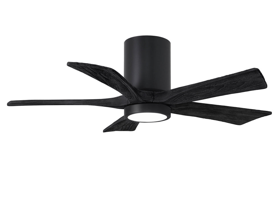 Matthews Fan Company - IR5HLK-BK-BK-42 - 42 Inch Ceiling Fan - Irene-5HLK - Matte Black
