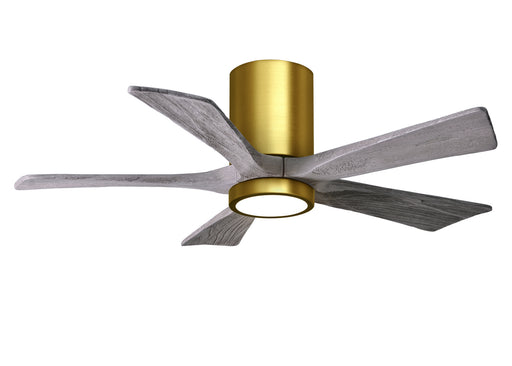 Matthews Fan Company - IR5HLK-BRBR-BW-42 - 42 Inch Ceiling Fan - Irene-5HLK - Brushed Brass