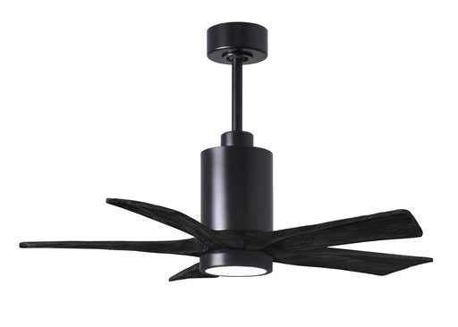 Matthews Fan Company - PA5-BK-BK-42 - 42 Inch Ceiling Fan - Patricia - Matte Black