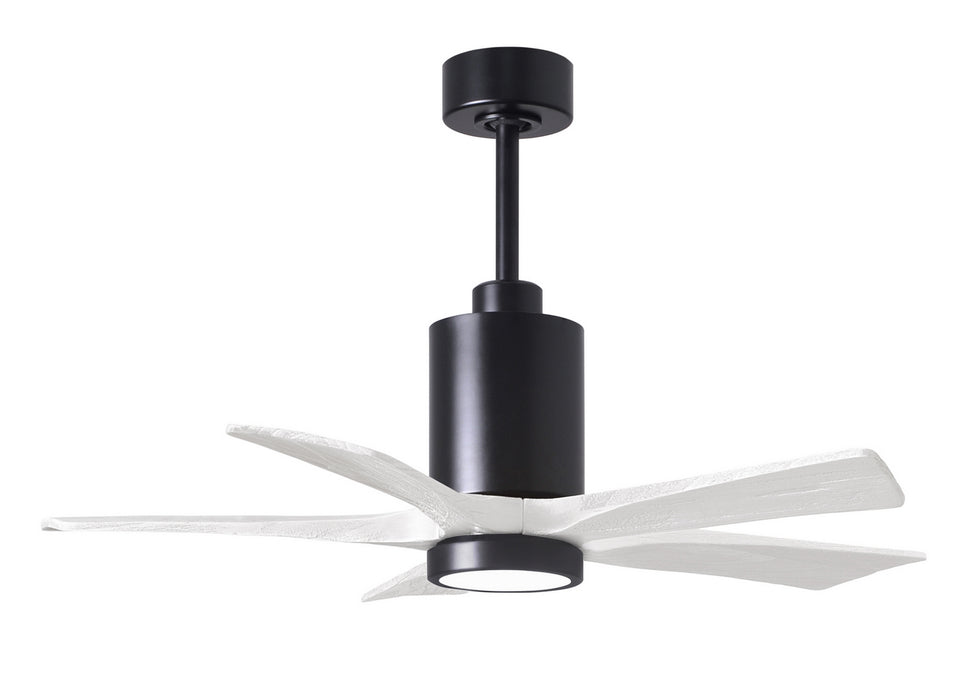 Matthews Fan Company - PA5-BK-MWH-42 - 42 Inch Ceiling Fan - Patricia - Matte Black