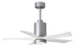 Matthews Fan Company - PA5-BN-MWH-42 - 42 Inch Ceiling Fan - Patricia - Brushed Nickel