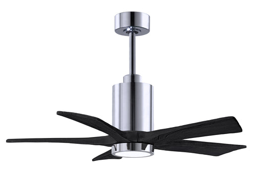 Matthews Fan Company - PA5-CR-BK-42 - 42 Inch Ceiling Fan - Patricia - Polished Chrome