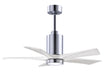 Matthews Fan Company - PA5-CR-MWH-42 - 42 Inch Ceiling Fan - Patricia - Polished Chrome