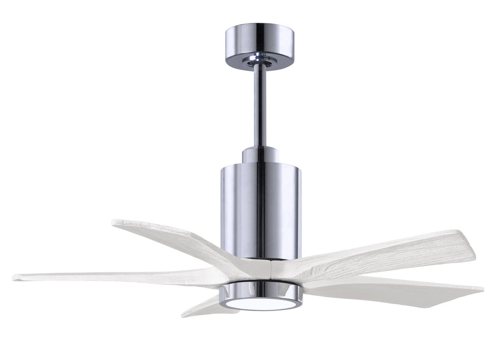 Matthews Fan Company - PA5-CR-MWH-42 - 42 Inch Ceiling Fan - Patricia - Polished Chrome