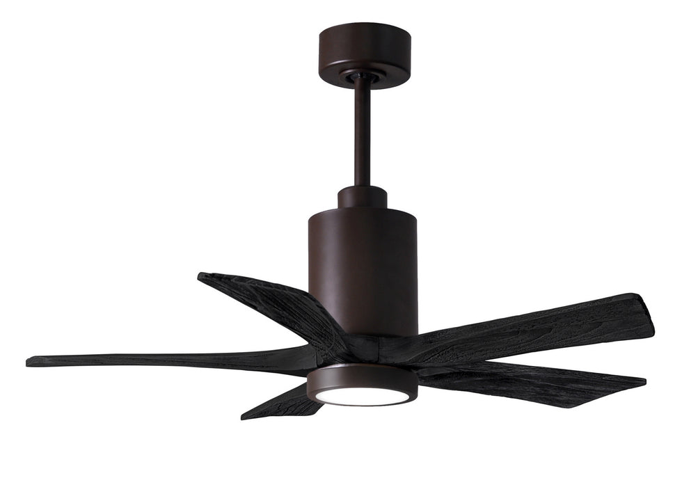 Matthews Fan Company - PA5-TB-BK-42 - 42 Inch Ceiling Fan - Patricia - Textured Bronze