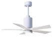 Matthews Fan Company - PA5-WH-MWH-42 - 42 Inch Ceiling Fan - Patricia - Gloss White