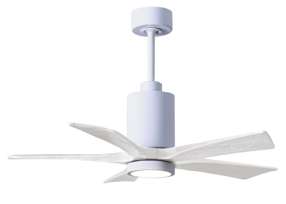 Matthews Fan Company - PA5-WH-MWH-42 - 42 Inch Ceiling Fan - Patricia - Gloss White