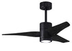 Matthews Fan Company - SJ-BK-BK-42 - 42 Inch Ceiling Fan - Super Janet - Matte Black
