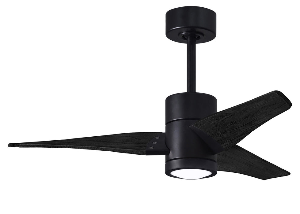 Matthews Fan Company - SJ-BK-BK-42 - 42 Inch Ceiling Fan - Super Janet - Matte Black