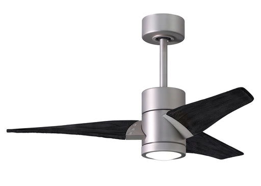Matthews Fan Company - SJ-BN-BK-42 - 42 Inch Ceiling Fan - Super Janet - Brushed Nickel