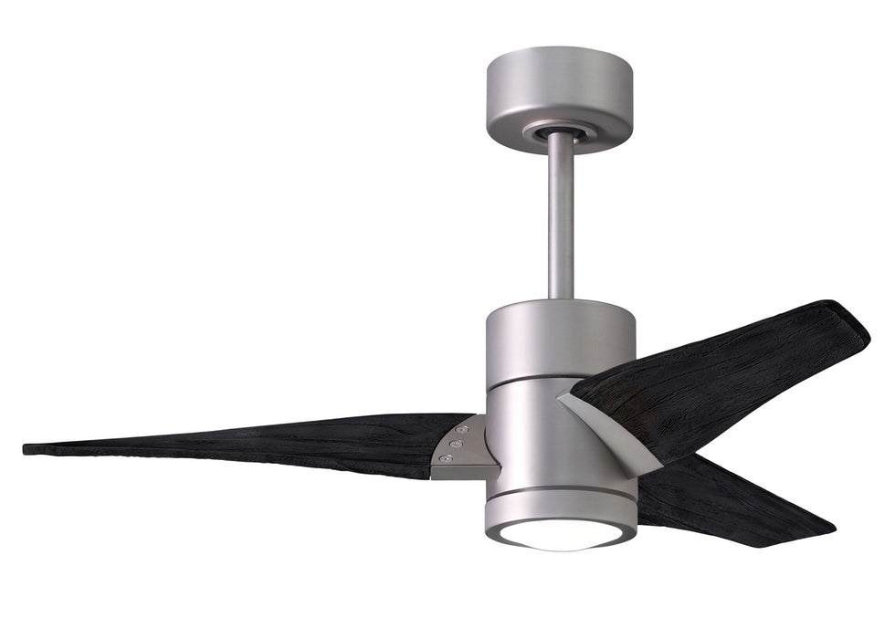 Matthews Fan Company - SJ-BN-BK-42 - 42 Inch Ceiling Fan - Super Janet - Brushed Nickel