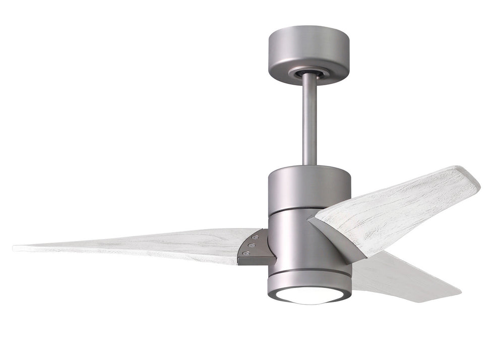 Matthews Fan Company - SJ-BN-MWH-42 - 42 Inch Ceiling Fan - Super Janet - Brushed Nickel