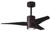Matthews Fan Company - SJ-TB-BK-42 - 42 Inch Ceiling Fan - Super Janet - Textured Bronze