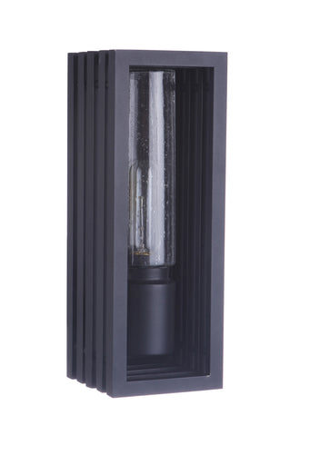 Carmel One Light Outdoor Wall Lantern Textured Black