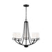 Generation Lighting - 3121605-112 - Five Light Chandelier - Robie - Midnight Black