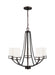 Generation Lighting - 3121605EN3-710 - Five Light Chandelier - Robie - Bronze