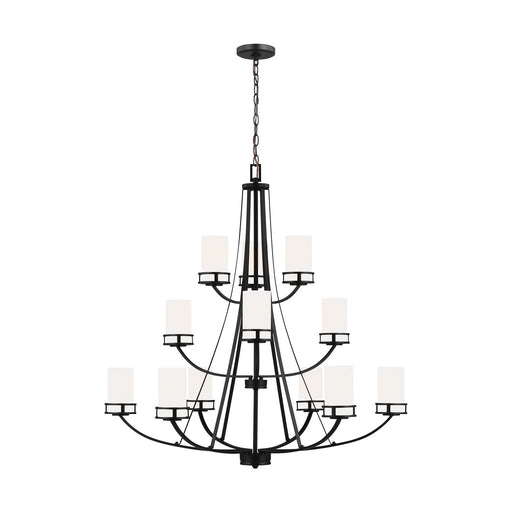 Robie 12 Light Chandelier Midnight Black
