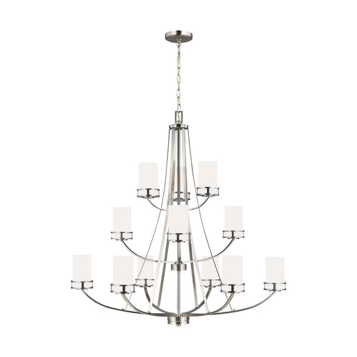 Robie 12 Light Chandelier Brushed Nickel