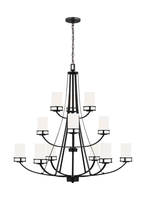 Generation Lighting - 3121612EN3-112 - 12 Light Chandelier - Robie - Midnight Black