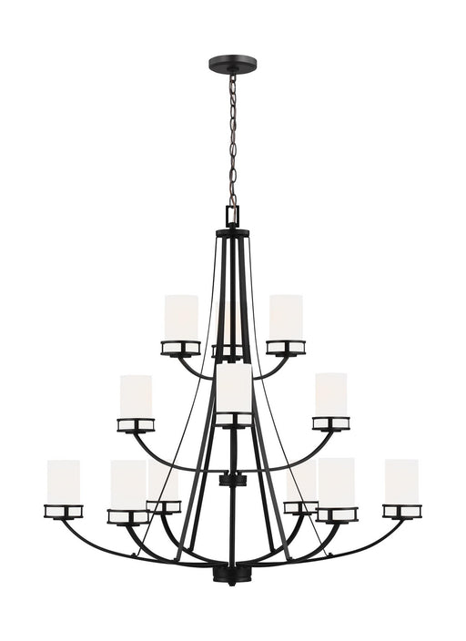 Generation Lighting - 3121612EN3-112 - 12 Light Chandelier - Robie - Midnight Black