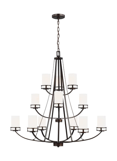 Robie 12 Light Chandelier Bronze