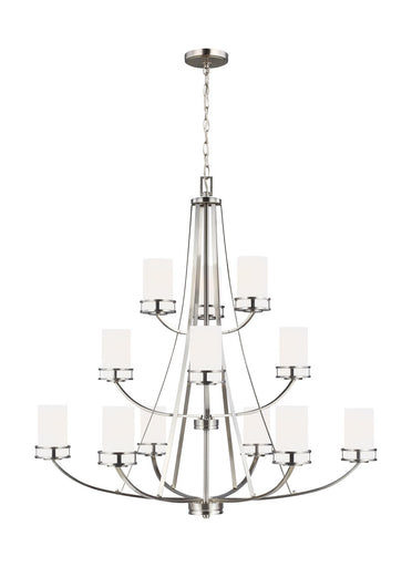 Robie 12 Light Chandelier Brushed Nickel