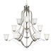Generation Lighting - 3139012-962 - 12 Light Chandelier - Emmons - Brushed Nickel