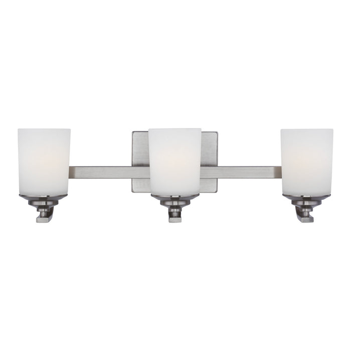 Generation Lighting - 4430703-962 - Three Light Wall / Bath - Kemal - Brushed Nickel