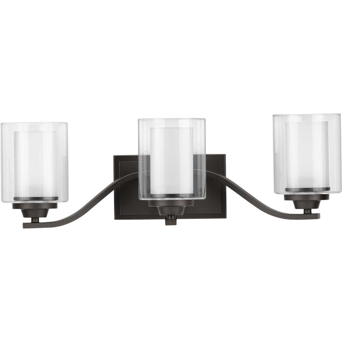 Progress Lighting - P300122-143 - Three Light Bath - Kene - Graphite