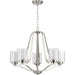 Progress Lighting - P400095-009 - Five Light Chandelier - Kene - Brushed Nickel