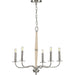 Progress Lighting - P400199-009 - Five Light Chandelier - Durrell - Brushed Nickel
