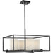 Progress Lighting - P400226-031 - Four Light Chandelier - Chadwick - Black